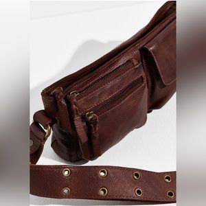 Free people Wade leather sling bag